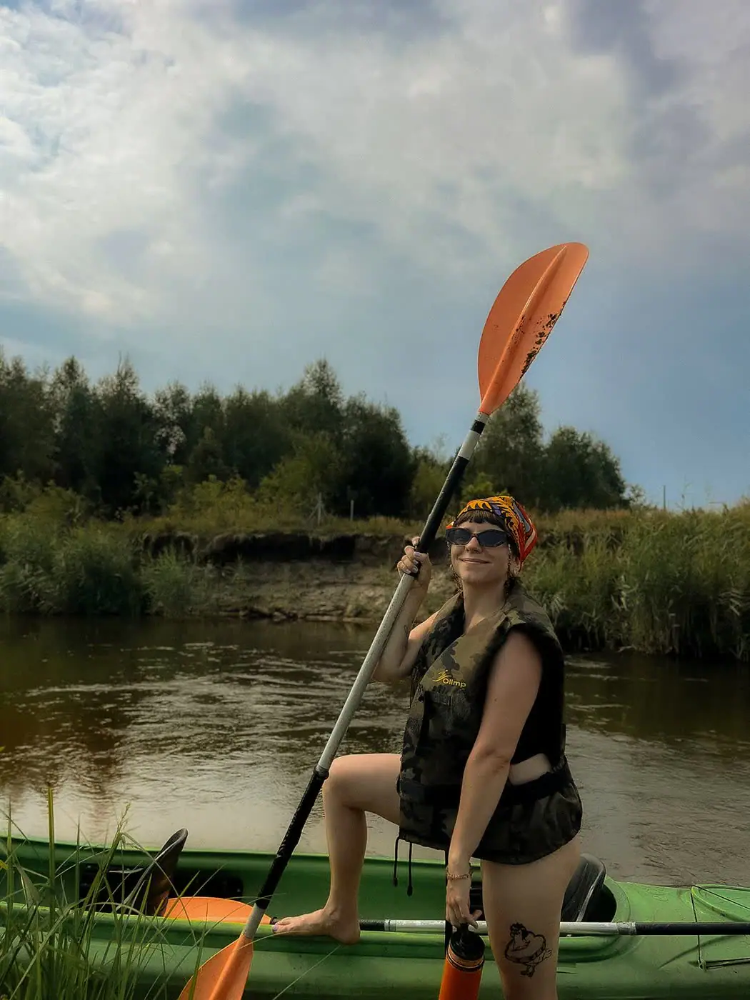 Kajak na Pilicy pod Krzętowem